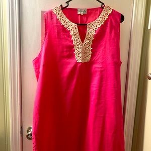 Xl Mud Pie linen dress lined